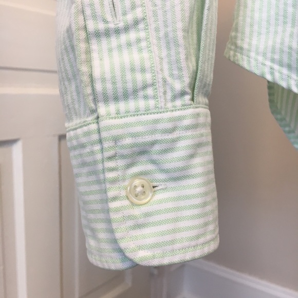 Polo Ralph Lauren Mint/White Striped Oxford - Picture 3 of 5